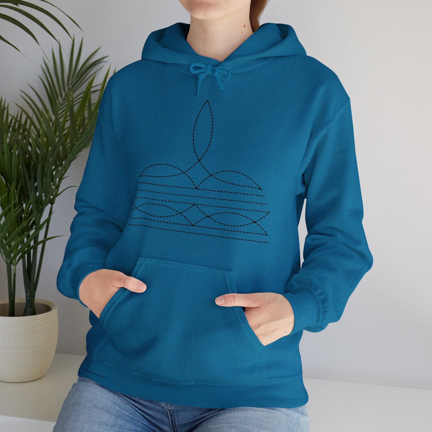 Western Boot Stitch Hoodie