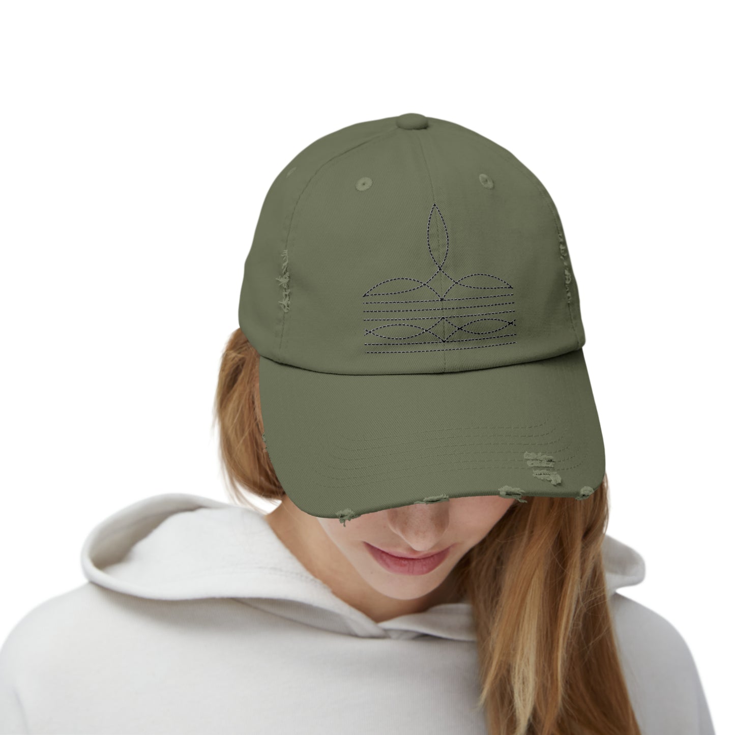 Western Boot Stitch Trucker Cap