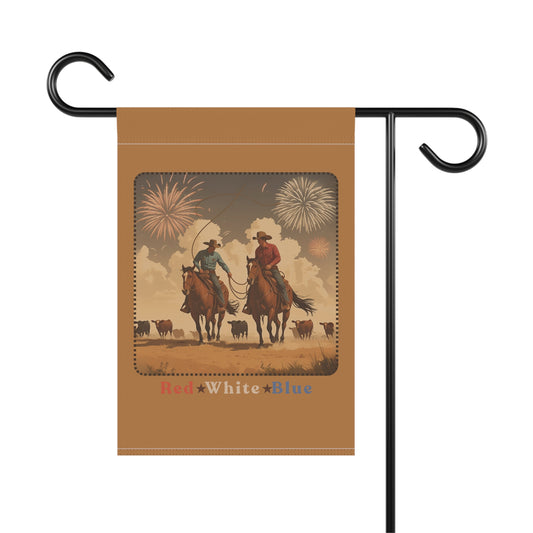 Patriotic Western Garden Banner