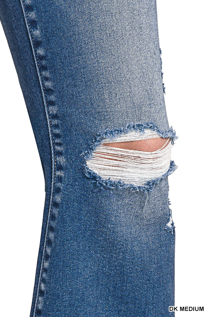 Zenana Mid Rise Super Flare Jeans