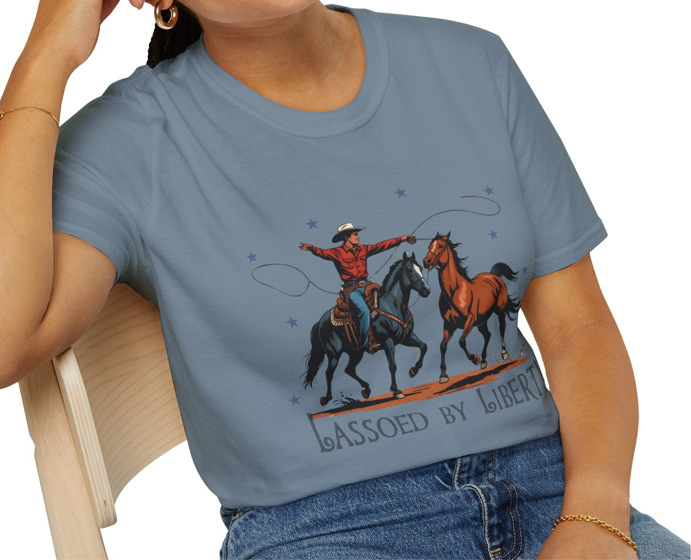 Lassoed By Liberty Tee