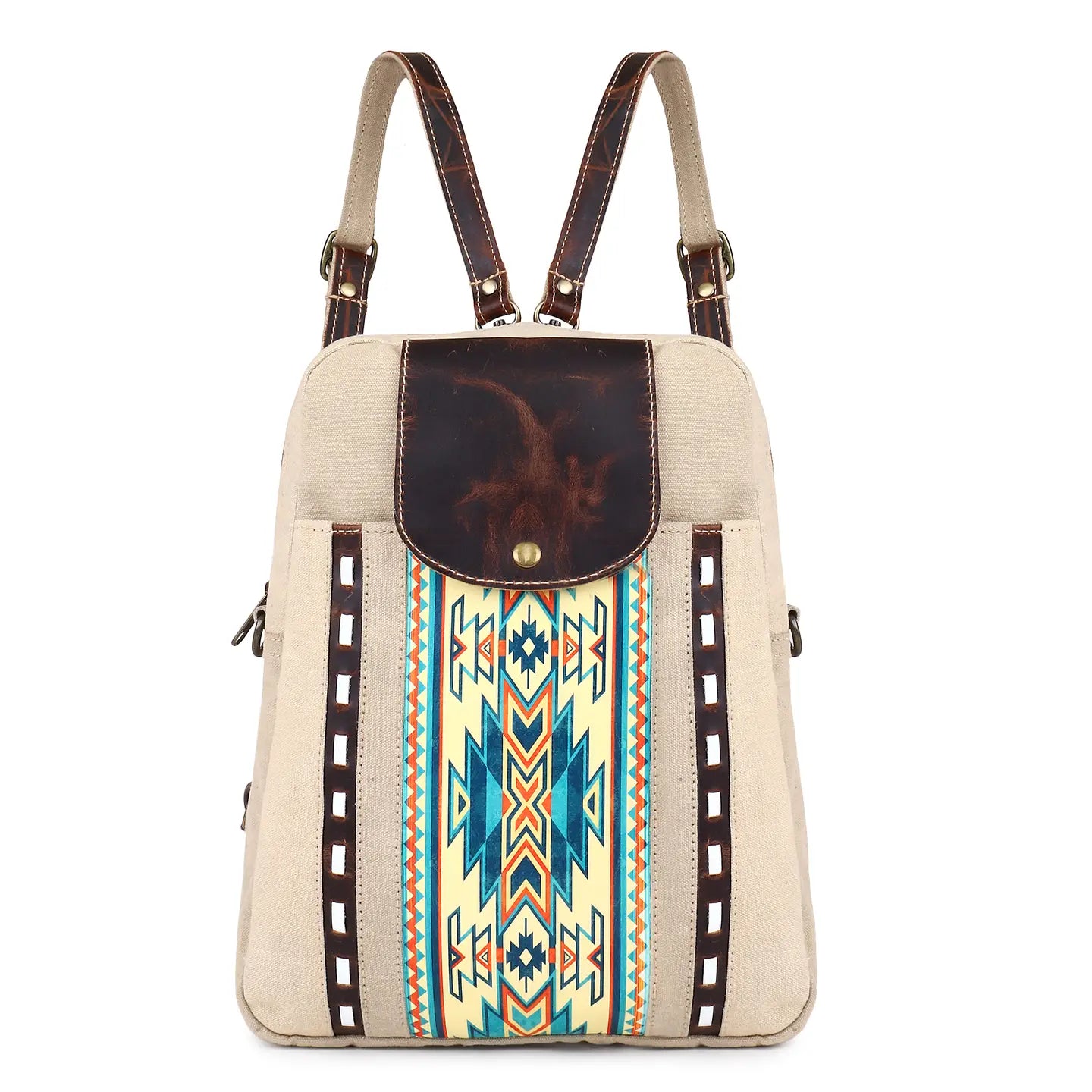 Moonstruck Canvas/Leather Backpack