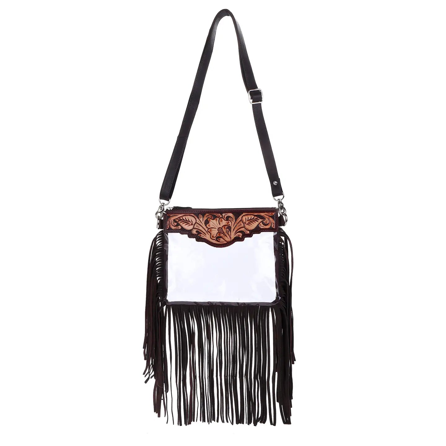 Rowan Hand-Tooled Clear Game Day Bag