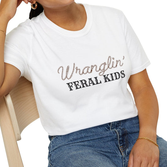 Wranglin Feral Kids Ladies T-shirt