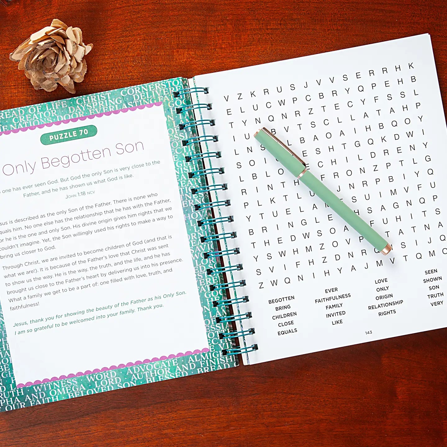 100 Mediations on the Names of Jesus Word Search Devotional