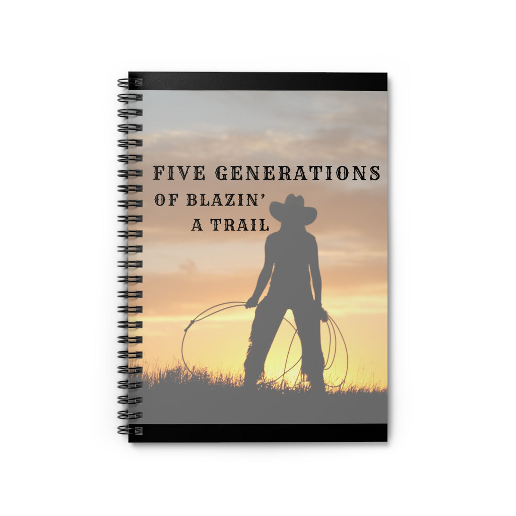 Western Themed Spiral Notebook