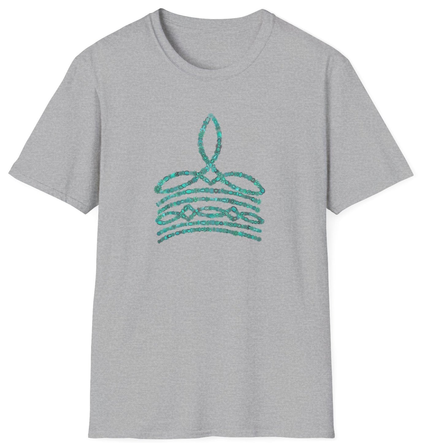 Turquoise Boot Stitch T-shirt