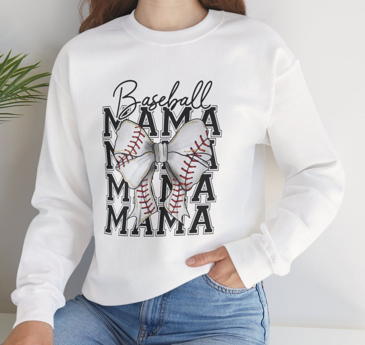 Baseball Mama Crewneck Sweatshirt