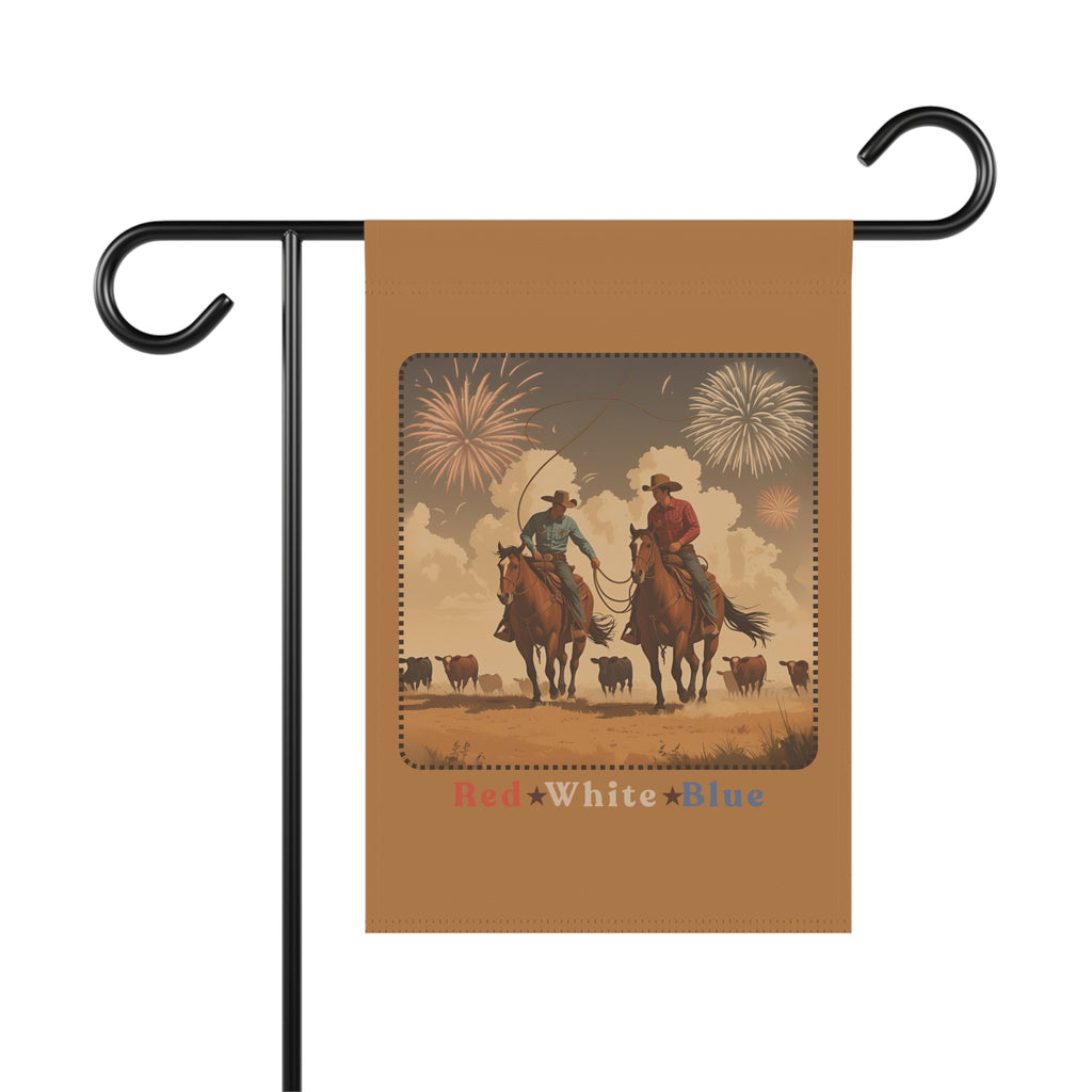 Patriotic Western Garden Banner