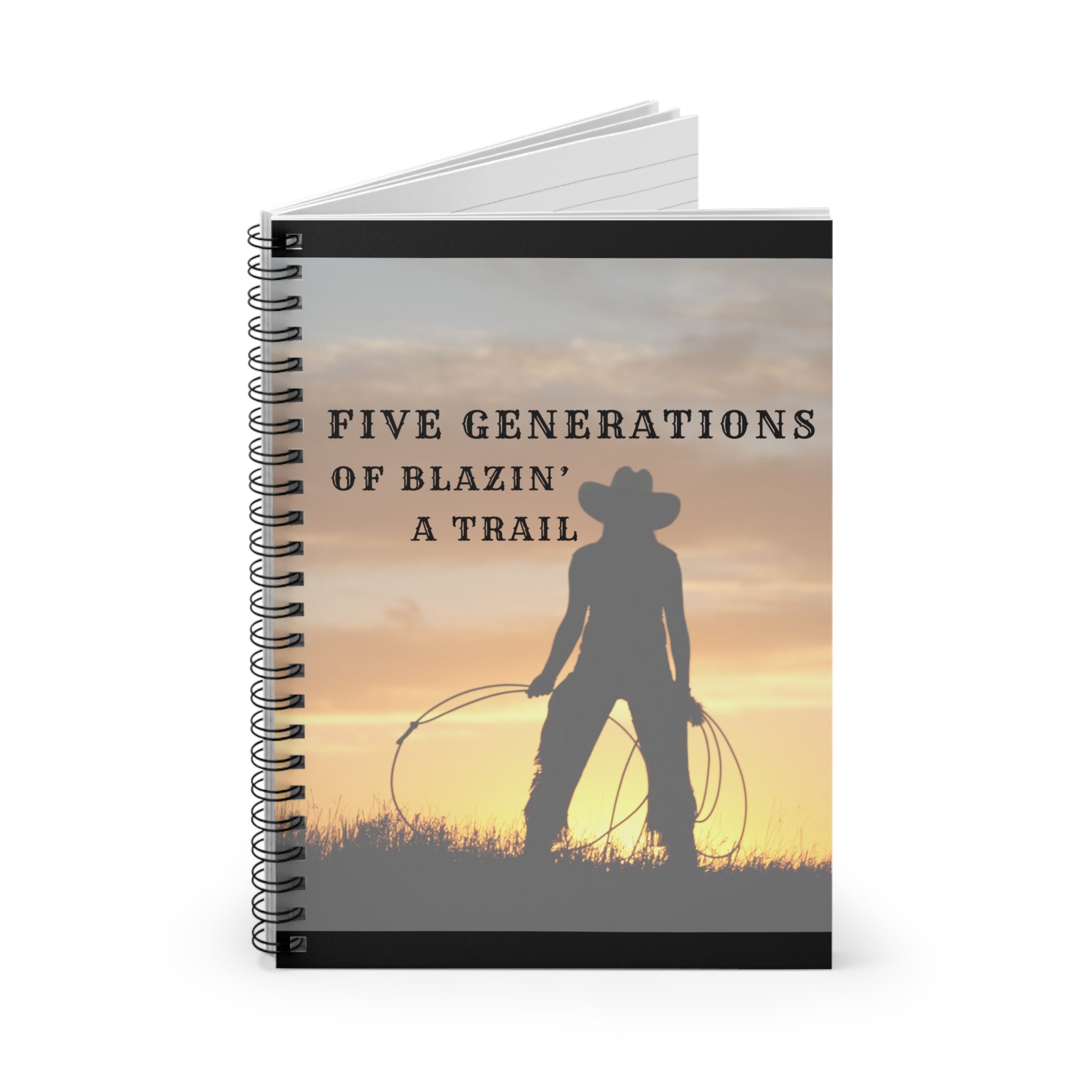 Western Themed Spiral Notebook