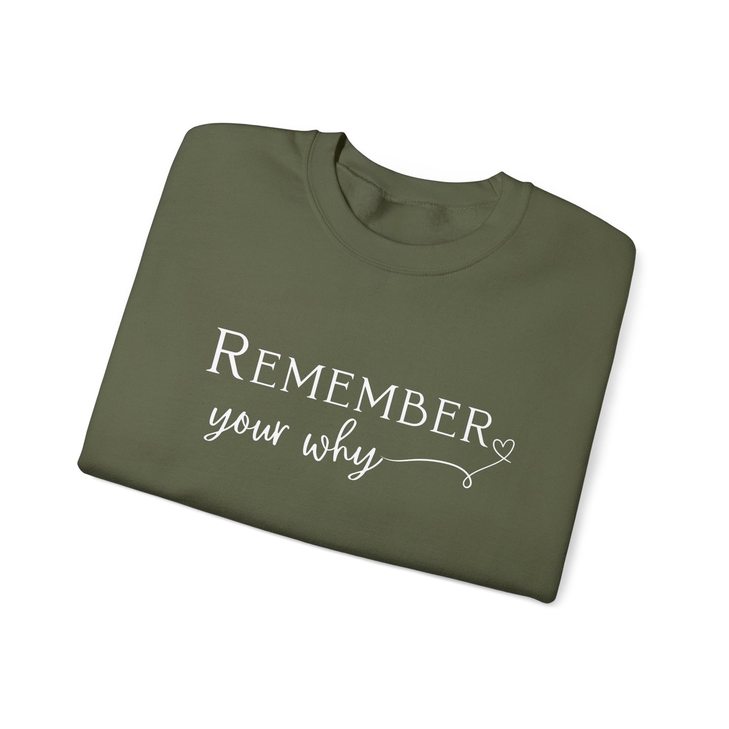 Remember Your Why Crewneck Sweatshirt