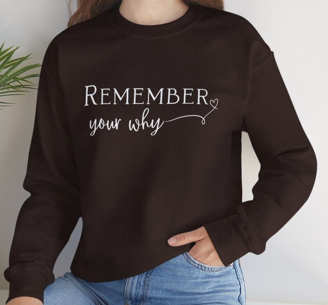 Remember Your Why Crewneck Sweatshirt