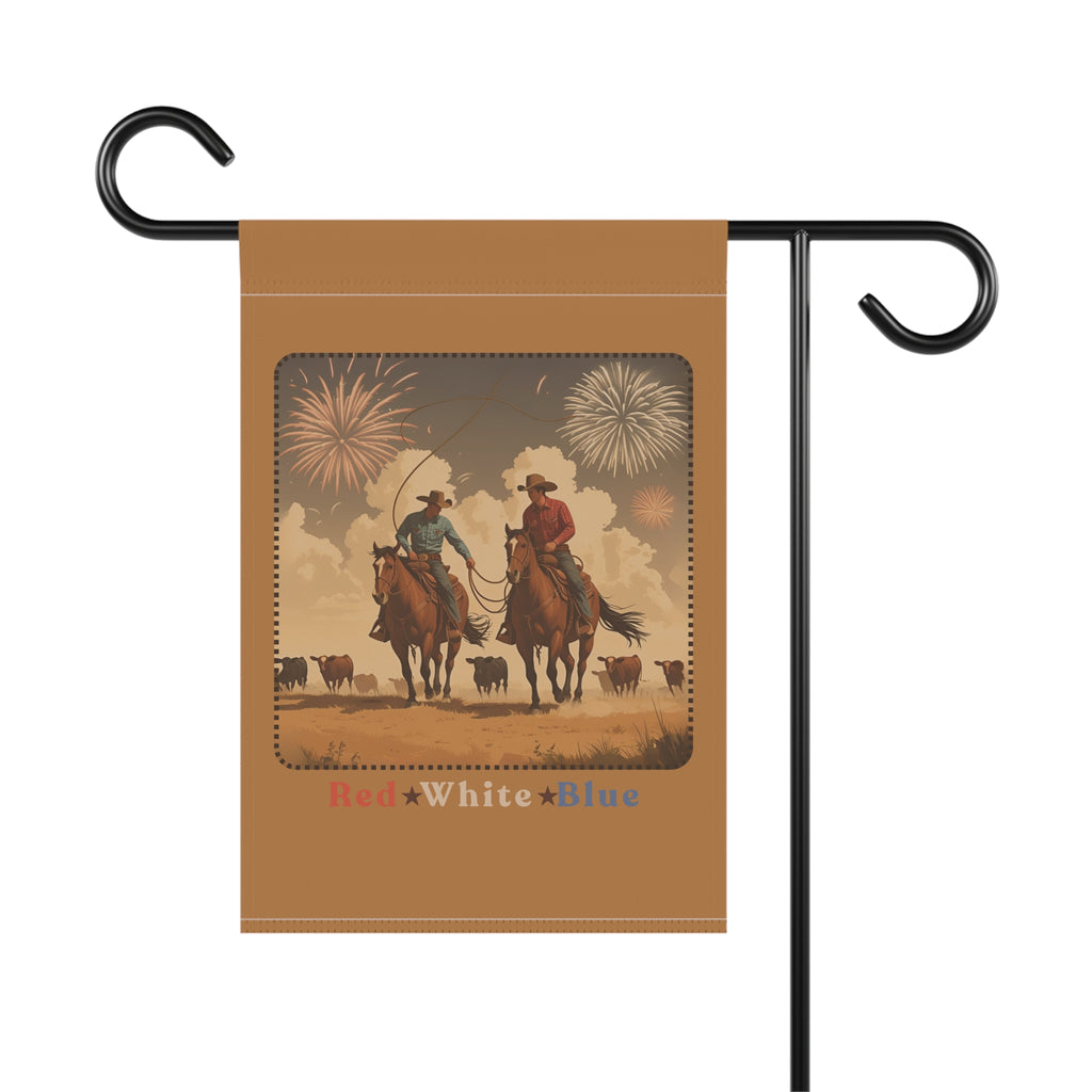Patriotic Western Garden Banner
