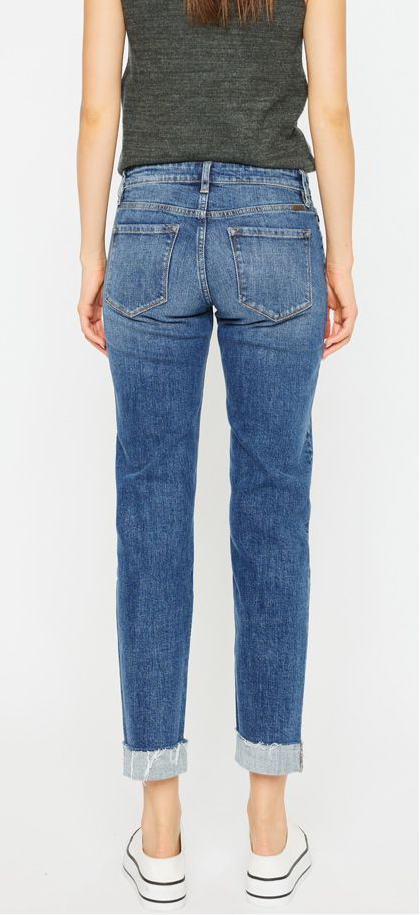 Nevada Mid Rise Slim Boyfriend Jeans