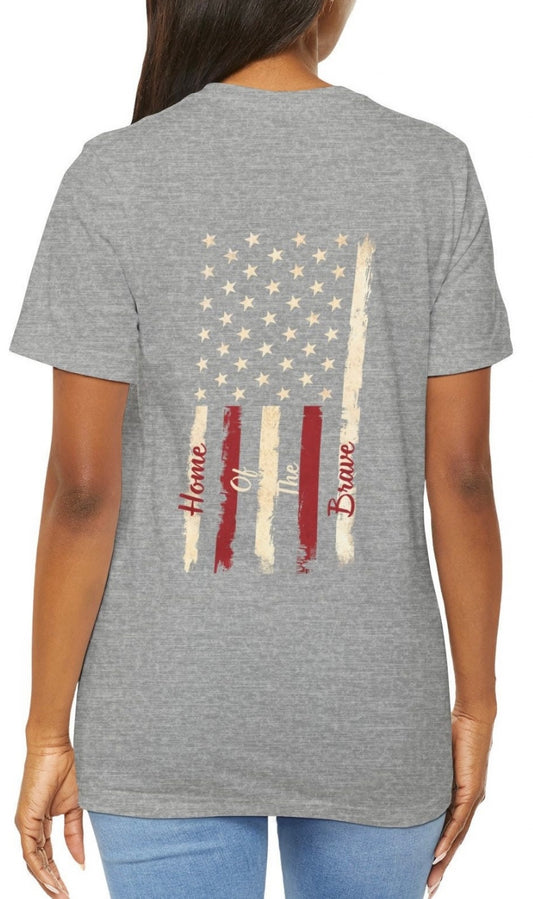 Home of the Brave USA T-Shirt Men and Women