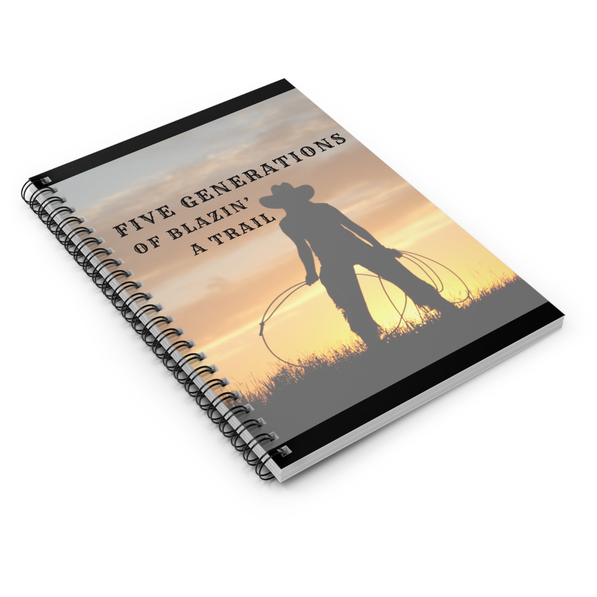 Western Themed Spiral Notebook