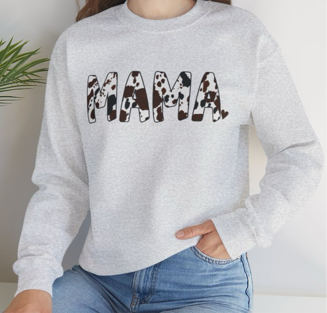 Cowhide Mama Sweatshirt