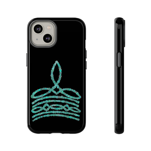 Turquoise Beaded Boot Stitch iPhone Case