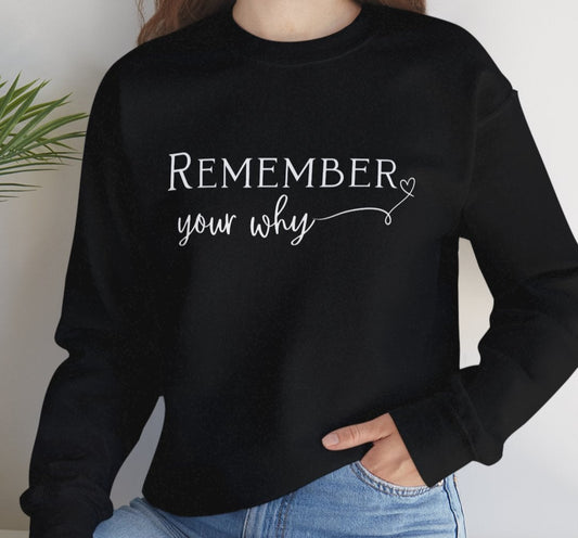 Remember Your Why Crewneck Sweatshirt