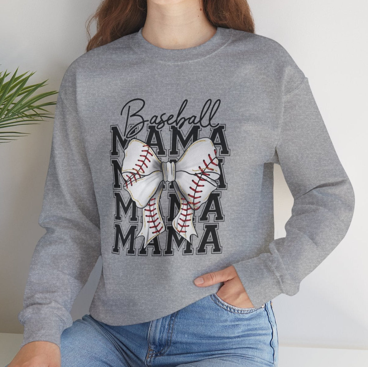 Baseball Mama Crewneck Sweatshirt