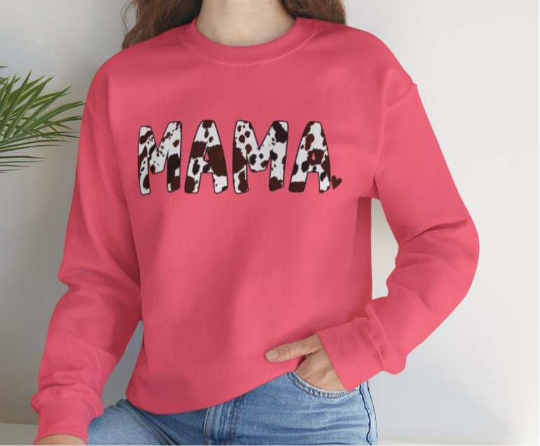 Cowhide Mama Sweatshirt