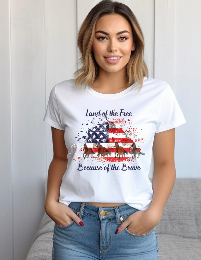 Home of the Brave Ladies Tee