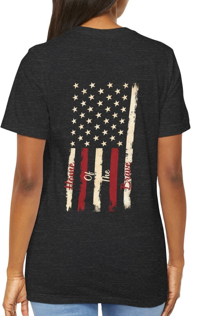 Home of the Brave USA T-Shirt Men and Women