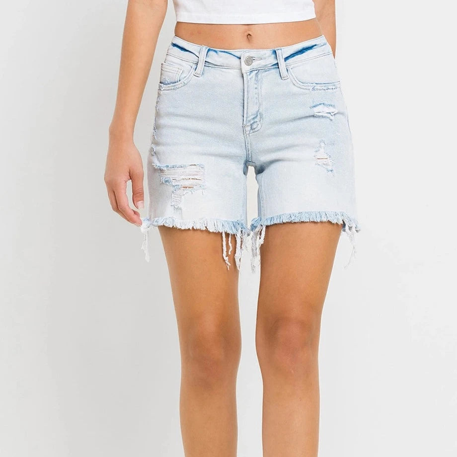 Bennett Mid Rise Vintage Midi Shorts