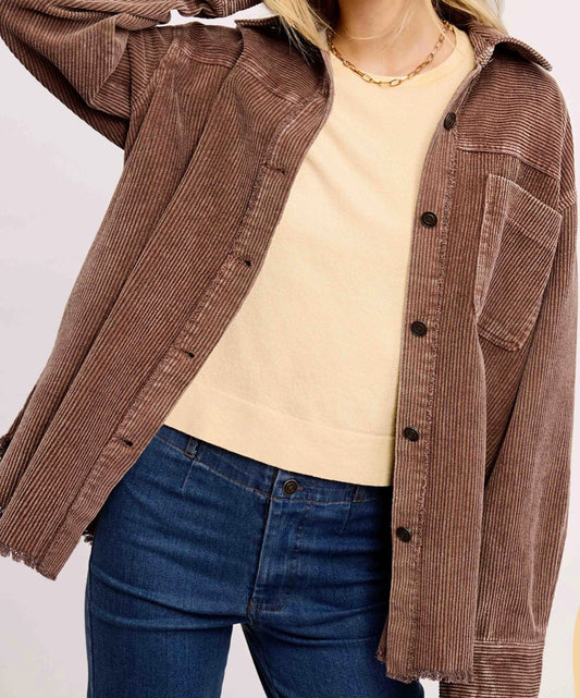 Braelie Oversized Corduroy Jacket