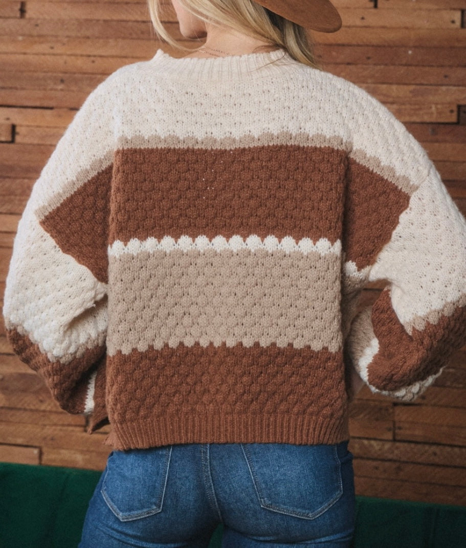 Desert Mesa Cable Knit Sweater