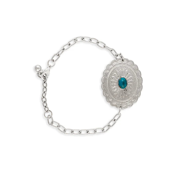 Concho Turquoise Bracelet