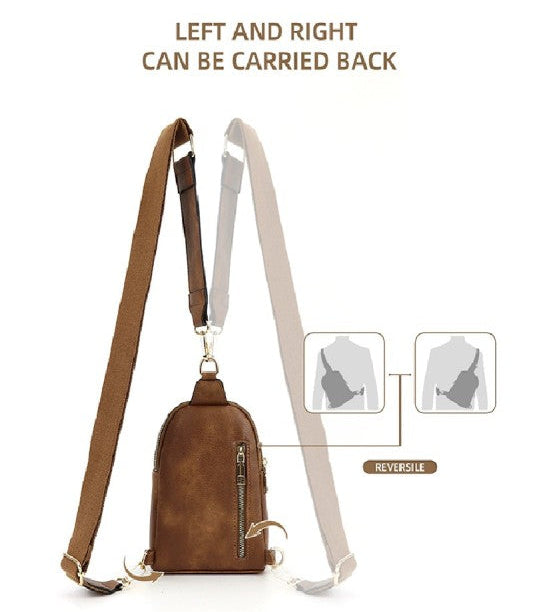 Checkered Crossbody Sling Bag