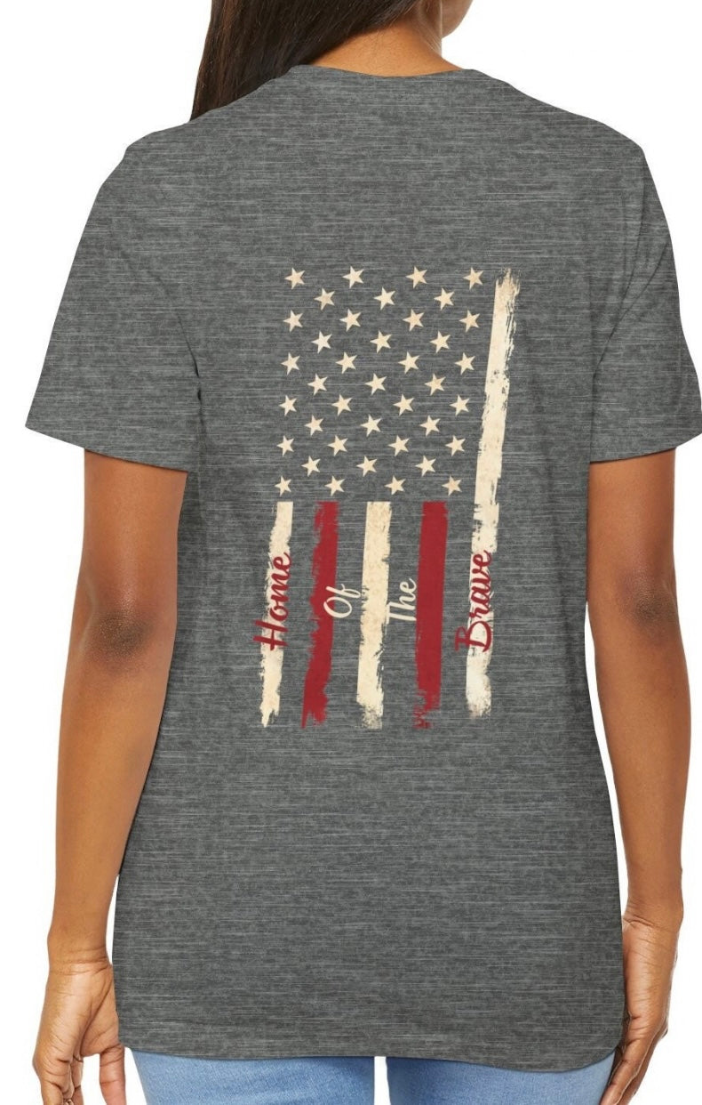 Home of the Brave USA T-Shirt Men and Women