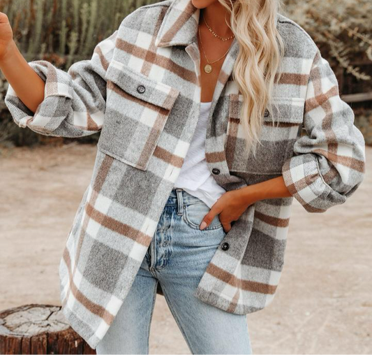 Jordyn Plaid Flannel Shacket