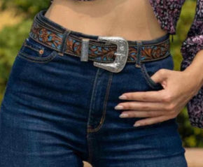 Manqueto Hand-Tooled Leather Belts