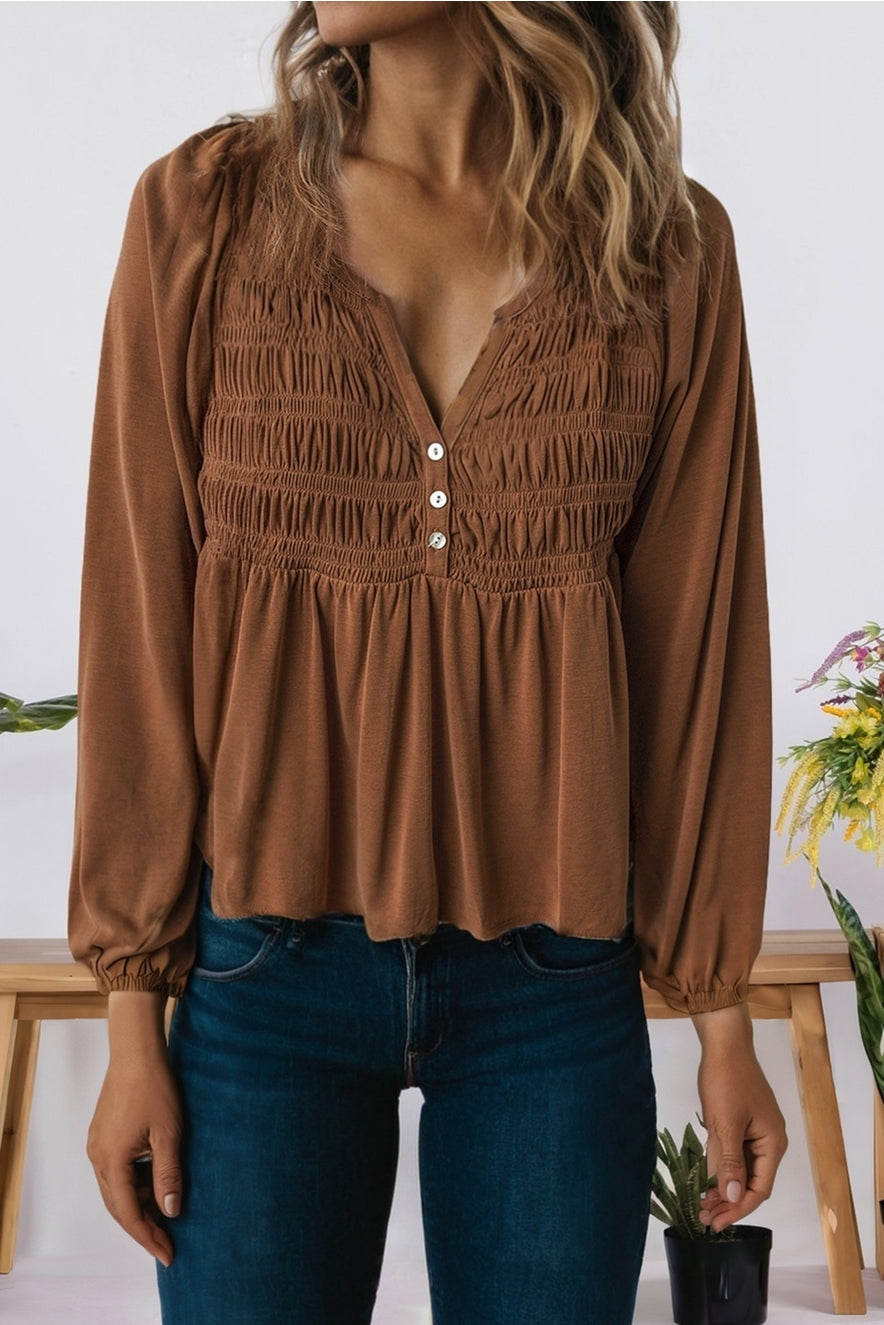 Sarina Smocked Top