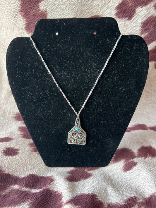 Cattle Tag Necklace