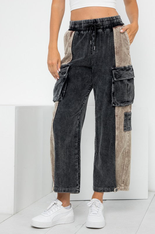 Chelsie Corduroy Cargo Pants