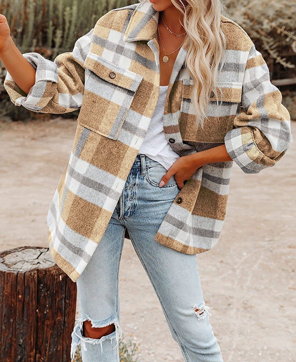 Jordyn Plaid Flannel Shacket