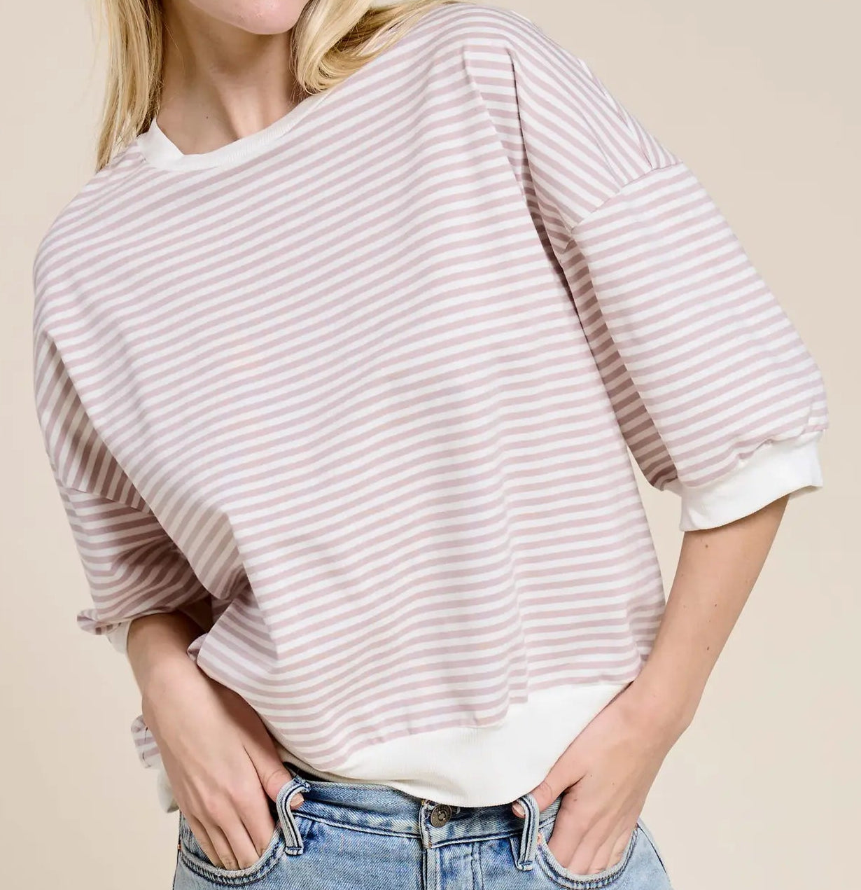 Prairie Moon Loose Fit Striped Top
