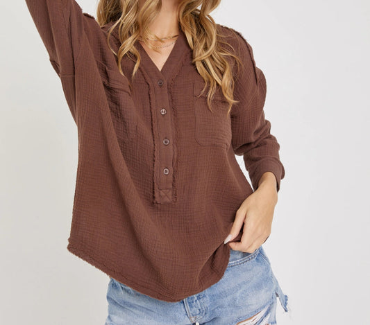 Lynda Button Down Top