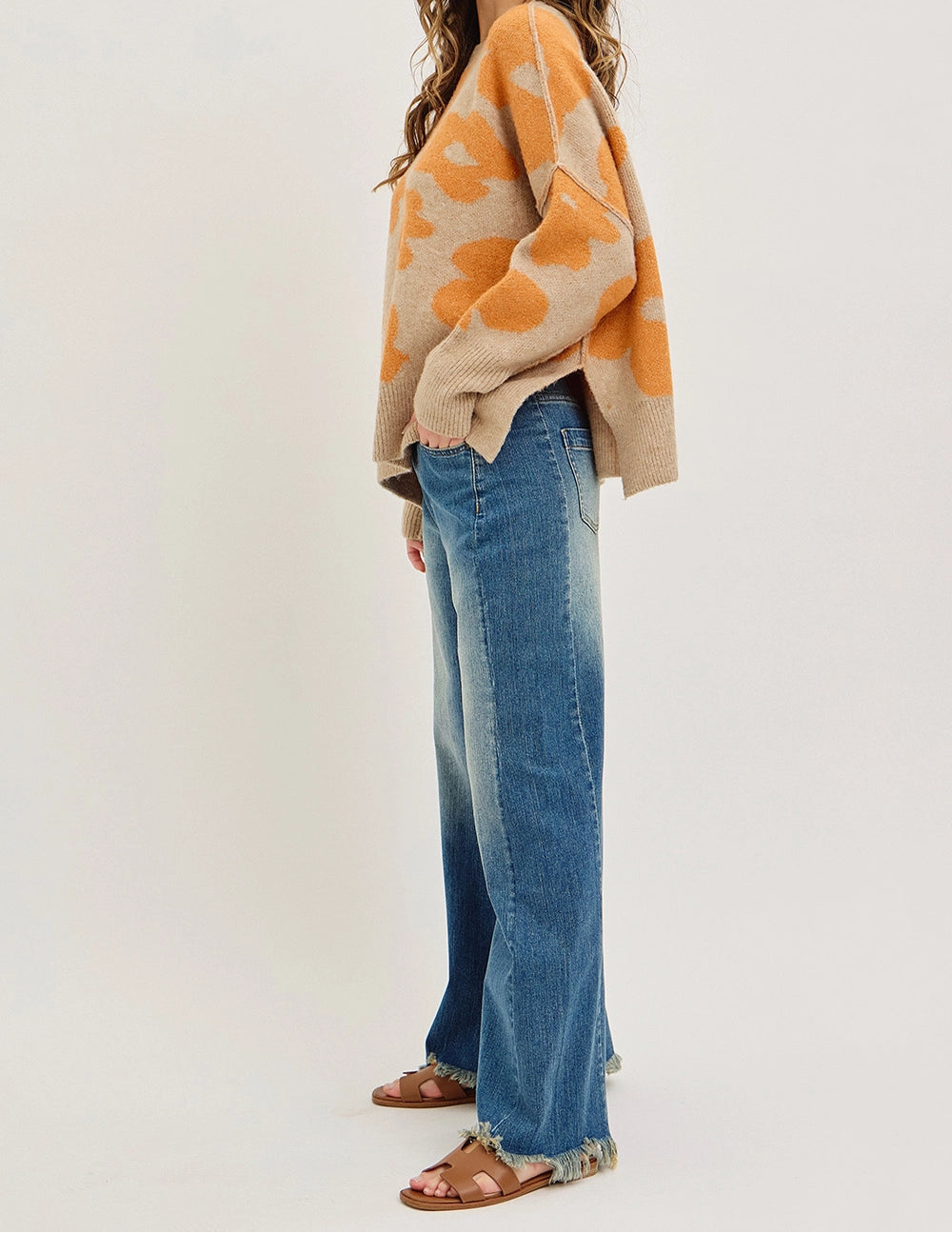 Macie Mid Rise Flare Wide Leg Jeans