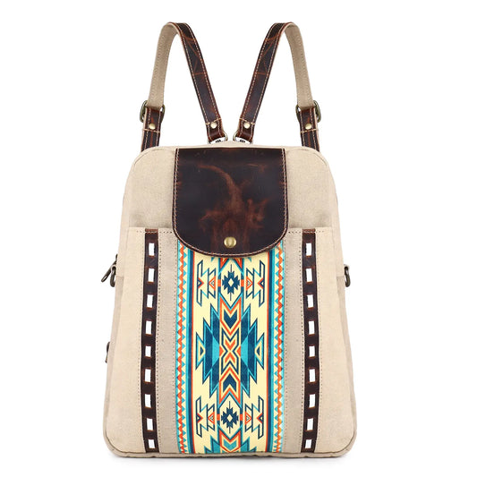 Moonstruck Canvas/Leather Backpack
