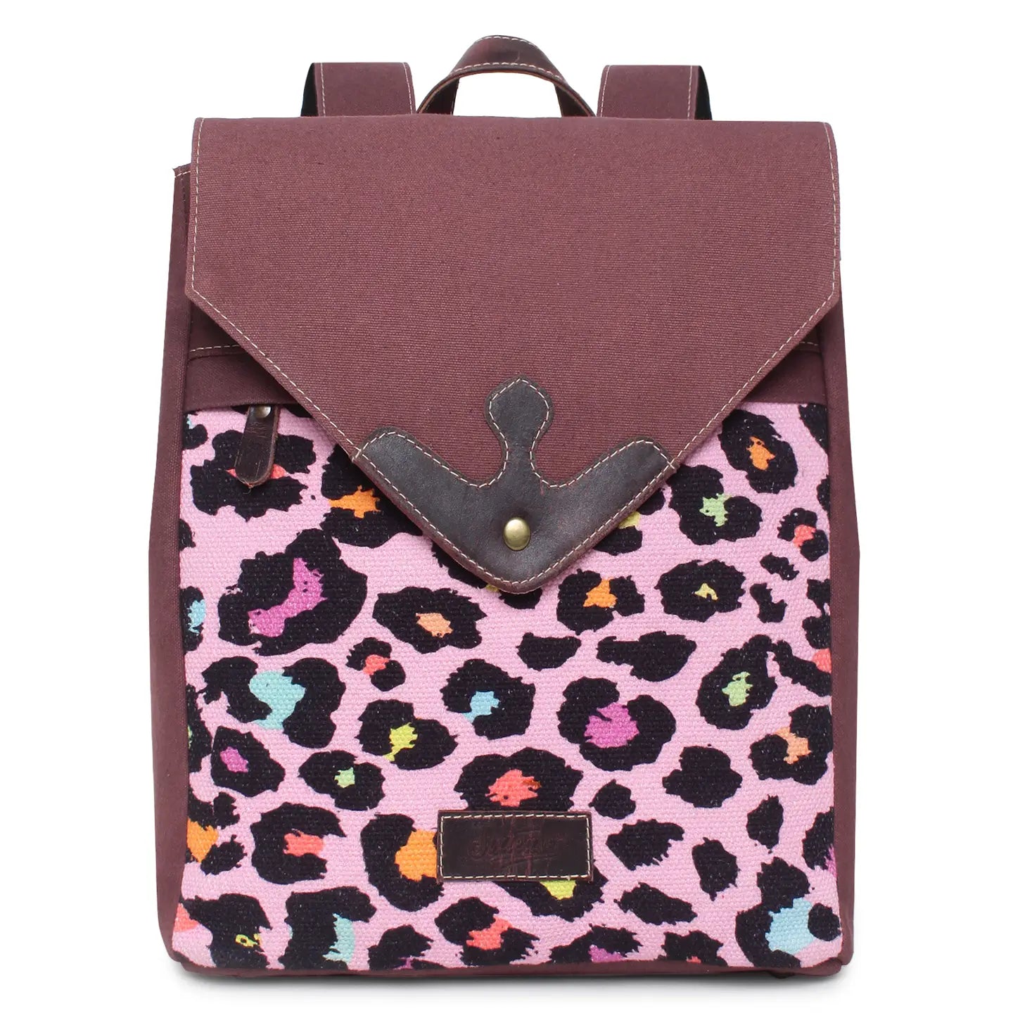 Up-Cycled Canvas & Leather Backpack