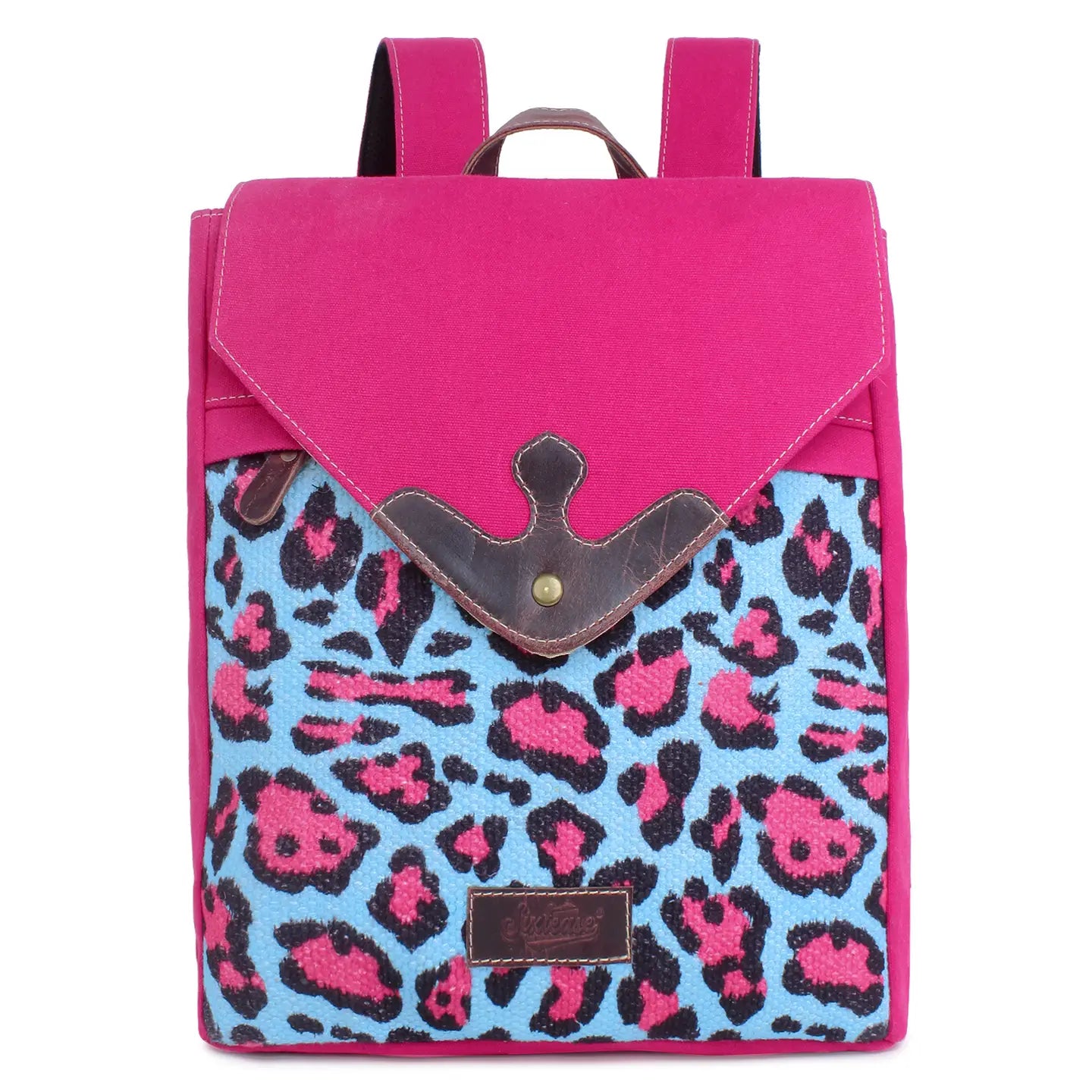 Up-Cycled Canvas & Leather Backpack