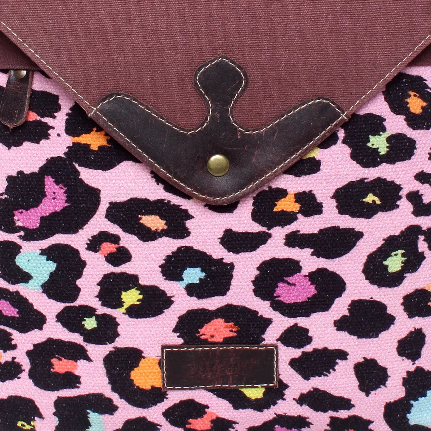 Up-Cycled Canvas & Leather Backpack