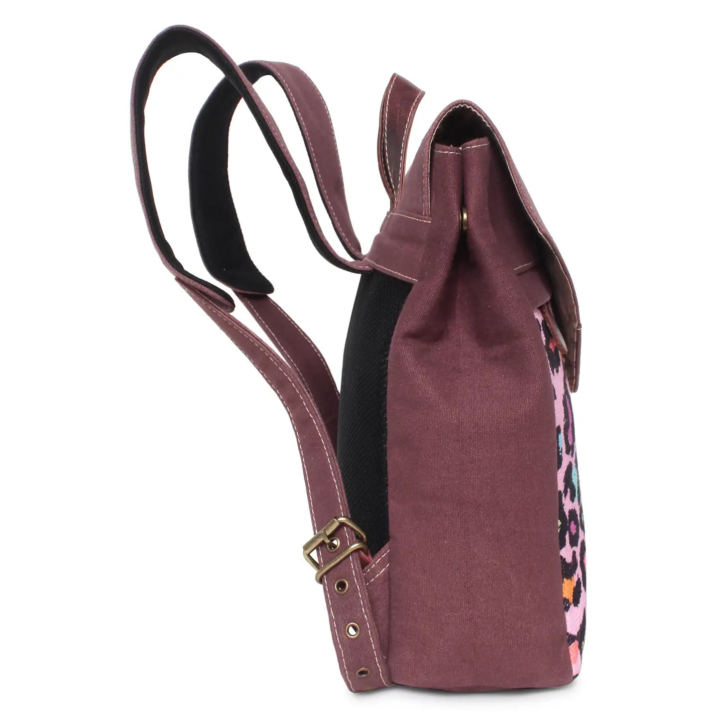 Up-Cycled Canvas & Leather Backpack