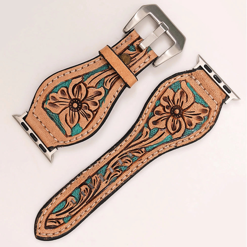 America Darling Tooled Leather Watch Band