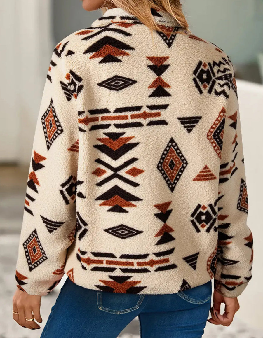 Brynnlee Western Aztec Half Zip Pullover
