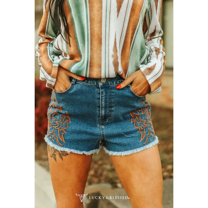 Conchita Boot Stitch Shorts